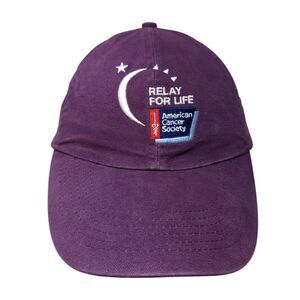 Relay For Life American Cancer Society Hope Slideback Hat Purple OS Adjustable